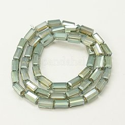 Perline di vetro palccato&nbsp;EGLA-J023-8x4mm-WLS10