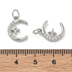 Messing micro pave klar zirkonia charme&nbsp;CU-CBA9FFD-08P