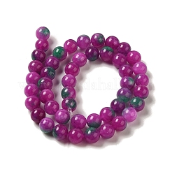 Naturales teñidos abalorios de jade blanco hebras&nbsp;G-M402-C03-20