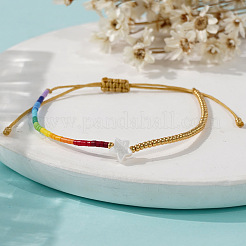 Geflochtene Perlenarmbänder aus Glasperlen im Bohème-Stil für Frauen&nbsp;ED8738-1