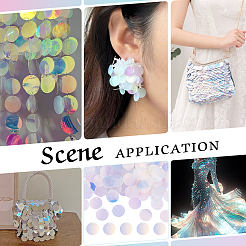 Pendenti in paillettes/paillettes iridescenti in pvc&nbsp;PVC-PH0001-38B