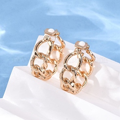 Boucles d'oreilles à clip en alliage de silicone&nbsp;EJEW-Z120-01G-01