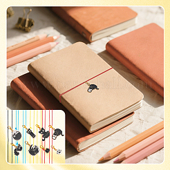 16 pieza de cuerdas elásticas de poliéster de 4 colores para cuaderno&nbsp;HJEW-OC00388