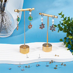 60 pièce de boucles d'oreilles à tige en acier inoxydable 304&nbsp;STAS-SC0006-57