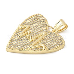 Colgante micropavé cubic zirconia de latón&nbsp;KK-K298-15A-G