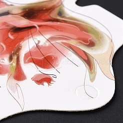 Schede di esposizione dell'orecchino dei gioielli di carta&nbsp;DIY-B061-03B