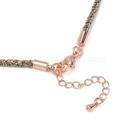 Fabrication de colliers en cordon rond en nylon et coton de 2.5 mm&nbsp;NJEW-C106-01RG