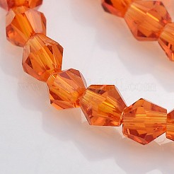 Facettierte bicone Glasperlen Stränge&nbsp;EGLA-P017-3mm-06