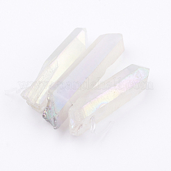 Perles de verre graduées en cristal de quartz naturel électrolytique&nbsp;X-G-P315-A10