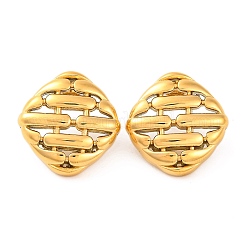 Boucles d'oreilles à tige en acier inoxydable 304 avec placage ionique (IP)&nbsp;EJEW-G395-09G