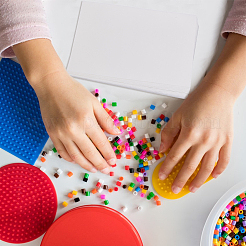 Rechteckiges Bügelpapier für selbstgemachte Bügelperlen&nbsp;DIY-WH0622-489C