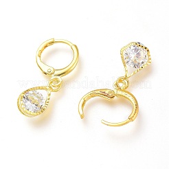 Orecchini asimmetrici in ottone&nbsp;EJEW-Z003-02G