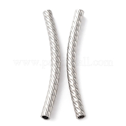 Anlaufgeschützte 304 Edelstahl-Rohrperlen&nbsp;STAS-K259-13P