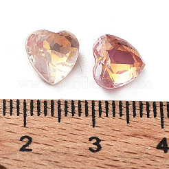 Cabochon di strass di vetro k9 galvanizzato&nbsp;RGLA-M016-H02-AM
