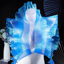 Polyester-Organza mit gekräuseltem&nbsp;OCOR-WH0070-15B