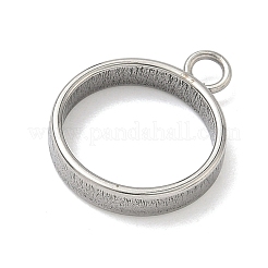 Colgantes con bisel trasero abierto de acero inoxidable 304&nbsp;STAS-B126-06A-P
