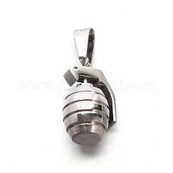 Anlaufgeschützte 304 Edelstahl 3D Granate Mini-Anhänger&nbsp;STAS-E090-49P