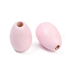 Perles européennes en bois peint&nbsp;WOOD-F017-10A
