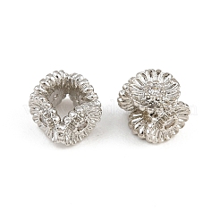 Laiton micro pavé de perles de zircone cubique claires&nbsp;CU-CBA6A75-34P
