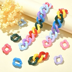 180 Stück 9-Farben-Acryl-Verbindungsring&nbsp;MACR-CJ0001-51