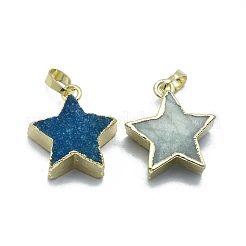 Natur druzy Achatanhänger&nbsp;G-O176S-07G