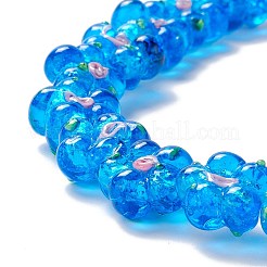Chapelets de perles vernissées manuelles&nbsp;LAMP-D015-08F