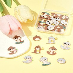 Colgantes de esmalte de aleación 30pcs 10 estilos&nbsp;ENAM-FS0002-81