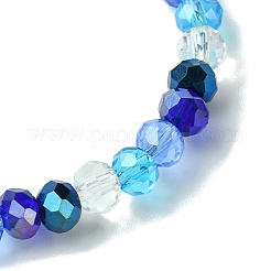 Bracciali di perline di vetro tratto elettrolitico&nbsp;BJEW-JB10900-01