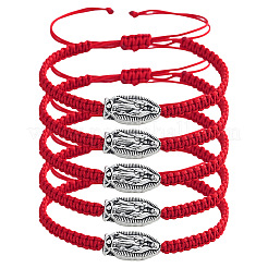 5 Stück verstellbares Armband aus geflochtenem Nylonband&nbsp;UC0201-3