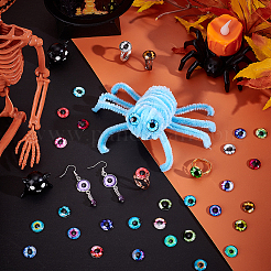 2 Beutel fluoreszierende Glascabochons&nbsp;GGLA-PH0001-74
