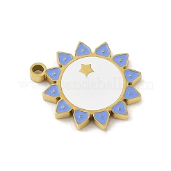 304 Edelstahl-Emaille-Anhänger&nbsp;STAS-U039-12G
