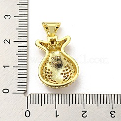 Colgante micropavé cubic zirconia de latón&nbsp;FIND-Z023-19G