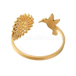 304 Edelstahlringe für Damen&nbsp;RJEW-S241-03G