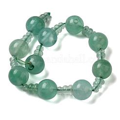 Natürliche grüne Fluorit 3-Loch Guru Perlenstränge&nbsp;G-K149-54