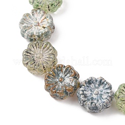 Perles en verre peintes&nbsp;GLAA-B037-12A-12A