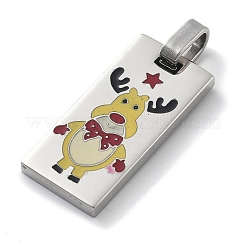 Weihnachten 304 Edelstahl Emaille Anhänger&nbsp;STAS-Z098-41P