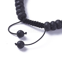 Bracelets réglables de perles tressées avec cordon en nylon&nbsp;BJEW-F369-C10