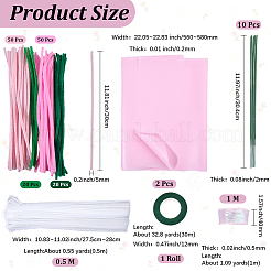 DIY Chenille-Stiel-Lametta-Girlanden-Bastelsets&nbsp;DIY-SC0033-14A