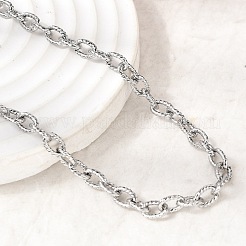 5 mm gedrehte Kabelkette aus Edelstahl 201 für Unisex&nbsp;NJEW-K302-11P
