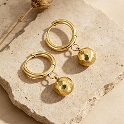 Boucles d'oreilles pendantes créoles en acier inoxydable 304 pour femmes&nbsp;WG2ED0E-01