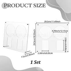 Expositores de acrílico para cd&nbsp;ODIS-WH0043-305A