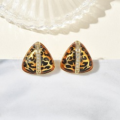 Boucles d'oreilles en laiton avec micro pavé de zircone cubique transparente pour femmes&nbsp;EJEW-A169-01C-G