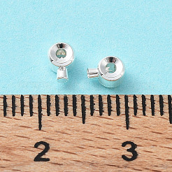 Perles à écraser en laiton &nbsp;X-KK-Z030-17A-S