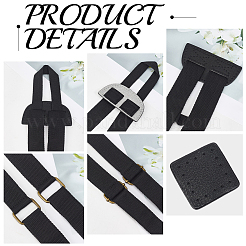 1 Set verstellbare Taschenriemen aus Nylon und PU-Leder&nbsp;DIY-CL0001-88A