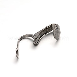 Accesorios para pendientes con clip de acero inoxidable 304 resistentes al deslustre&nbsp;STAS-E103-05P
