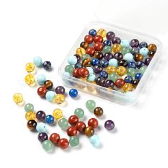 100 Stück 7 Farben Chakra Yoga Heilstein Kits&nbsp;G-LS0001-04