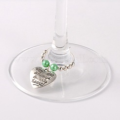Tibetischen Stil Herz mit Wort&nbsp;AJEW-JO00028-03