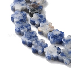 Fili di perle di diaspro macchia blu naturale&nbsp;G-B138-C03-01