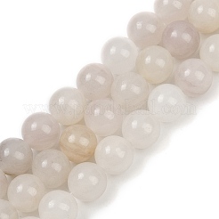 Fili di perline di quarzo rutilato di pelo di coniglio rosa naturale&nbsp;G-H093-B05-8mm