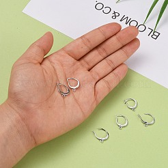 925 orecchini a monachella in argento sterling placcato rodio anti-ossidazione&nbsp;STER-I017-087P